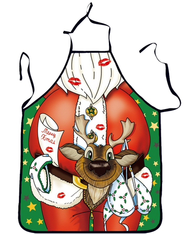 NEW BARLEY Christmas Apron Decoration For Kitchen Bar