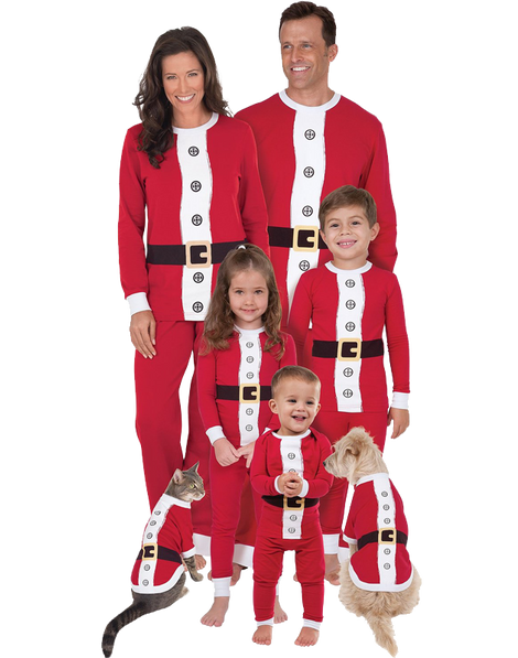 PajamaGram Santa Suit Christmas Matching Family Pajama Set